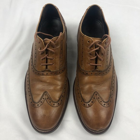 Men\'s Cole Haan Wingtip Dress Shoes Brown Leather Size 10 main image 5